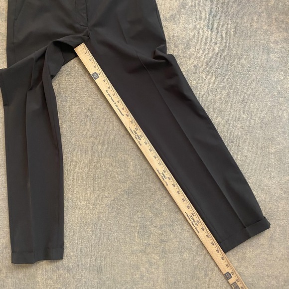 Incotex Pants Mens 32x30 Gray Slim Stretch Dress Trousers Cuffed Flat Front - Picture 7 of 15